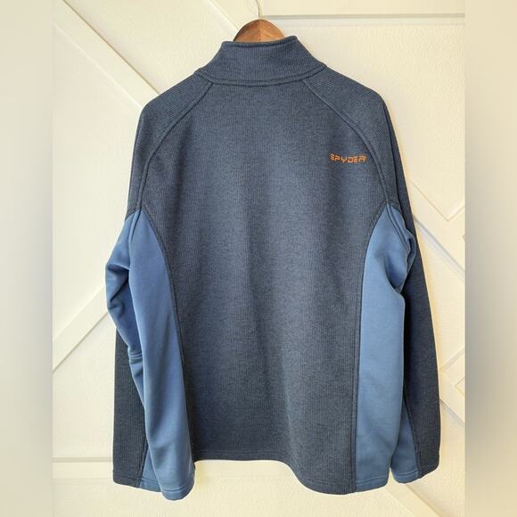 Spyder Men's Outbound Half Zip Pullover Fleece Lined Sweater Blue
Size XXL - Picture 4 of 9